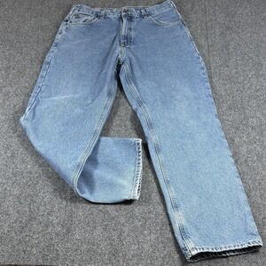 Carhartt B172 DST Flannel Lined Jeans 36x32 (Measures 36x31) Relaxed‎ Work Gear